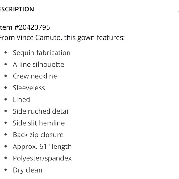 Vince Camuto sequin gown - Picture 9 of 10